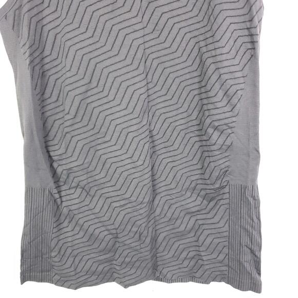 Zyia Active Top Womens Small Diagonal Striped Textured Fitted Workout Gym Tank - Picture 3 of 7